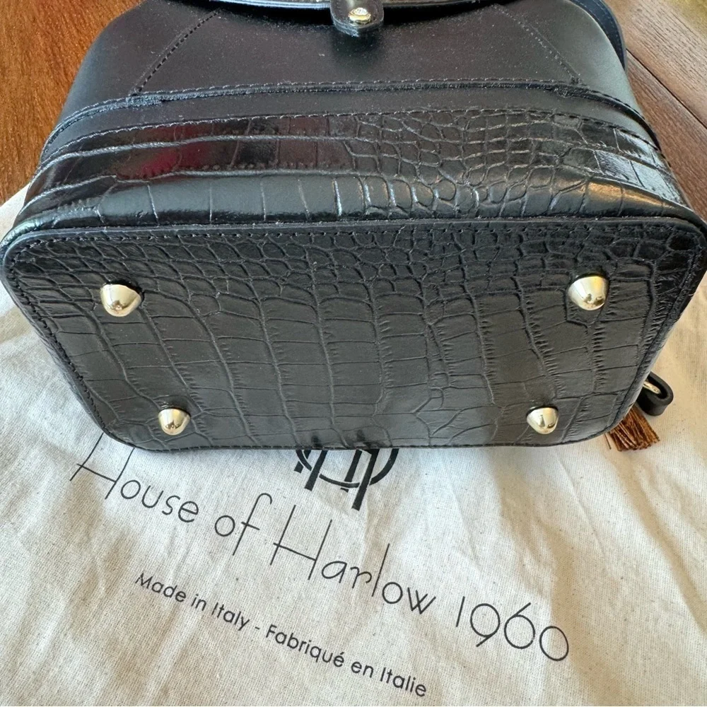 House of Harlow 1960 NEW Leather Crystal Stud 4 Way Backpack- Nicole Richie